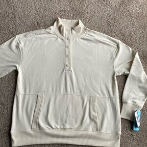 NWT Large Womens Quarter Zip Sweatshirt